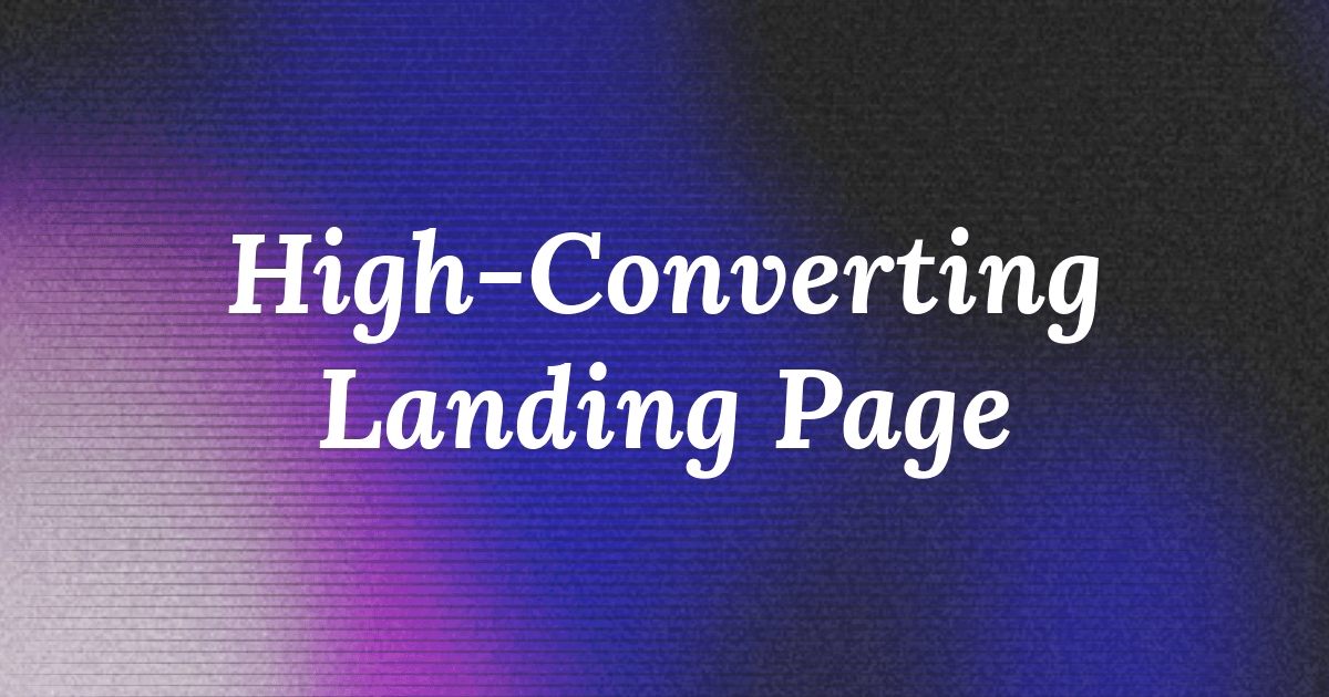 How to Build a High-Converting Animated Business Landing Page in 2026